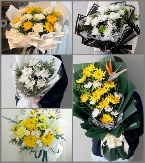 湖北黄冈市浠水县团陂镇脱甲岭村白事花束代送